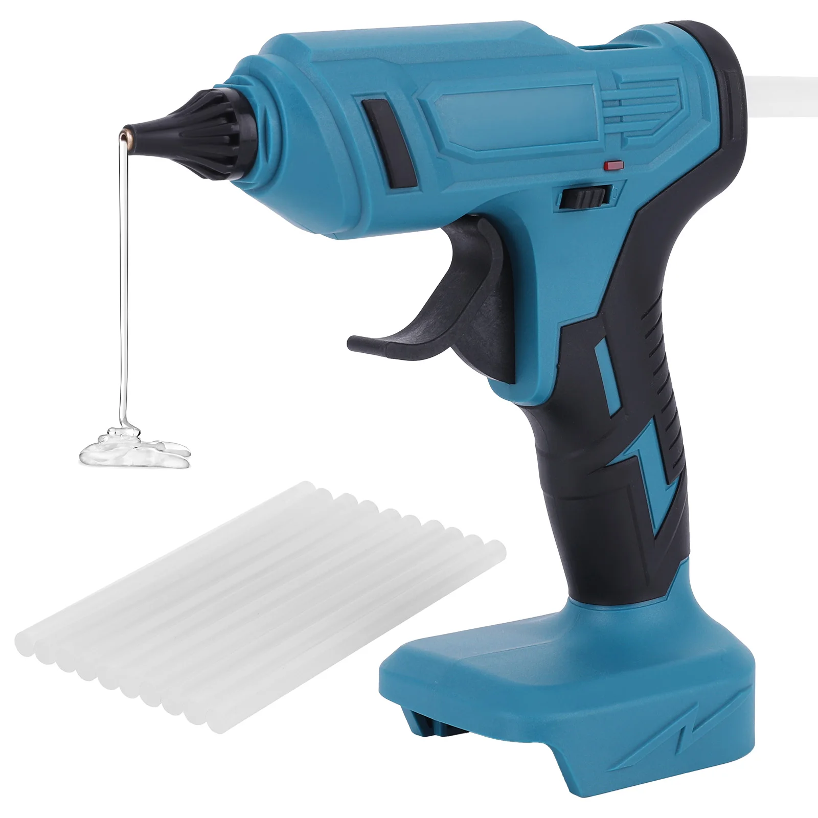 Picture 3: Hot Melt Glue Gun for Makita 18V Battery((Tools Only) with 10 Glue Sticks Heavy Duty Hot Glue Gun for Arts & Crafts & DIY