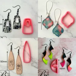 Organic Polymer Clay Cutters for Earrings Making Polymer Clay Earring CutterPolymer Clay Cutters for Earrings Making