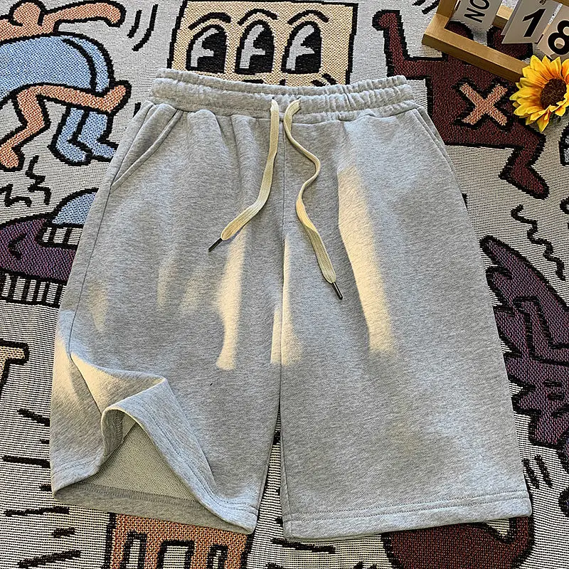 

Pure Color Straight Leg Outdoor Sports orts Men's Summer Thin Five-Point Casual Loose Haome Loose Big Boxer orts