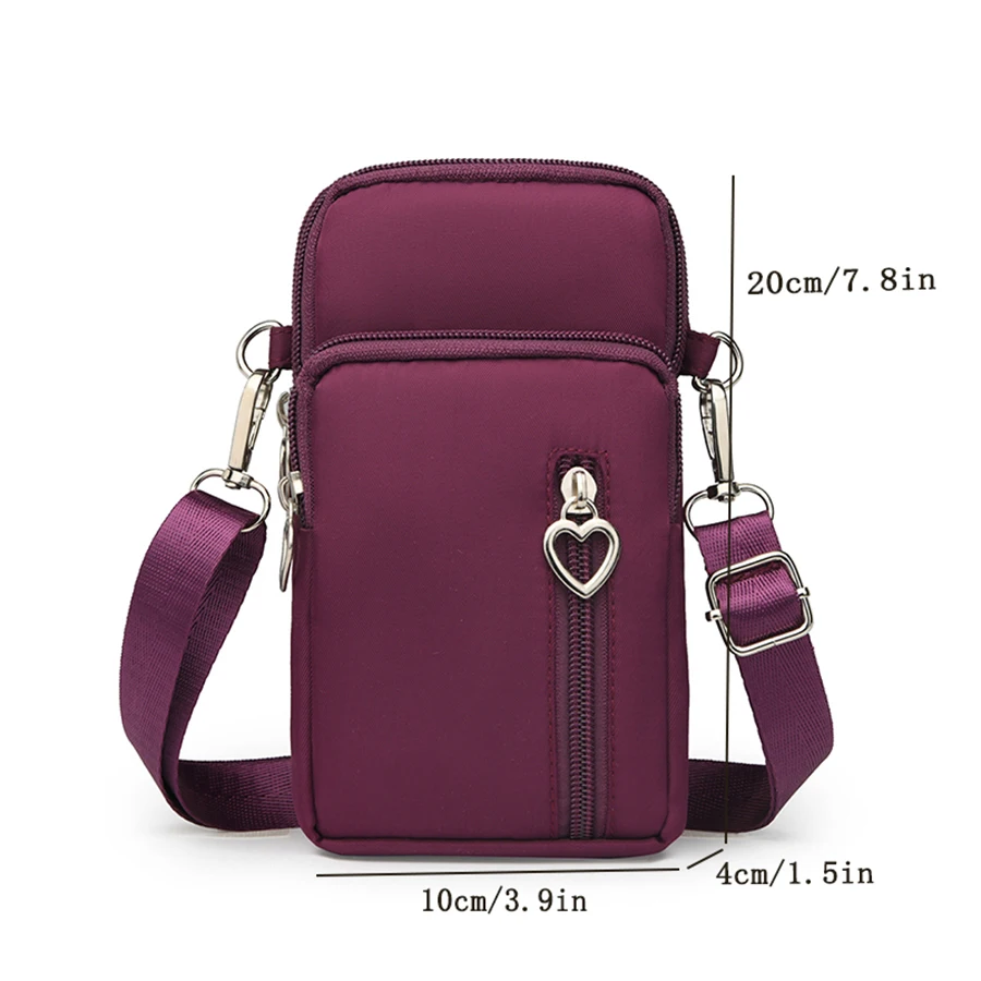 Handytasche - Damen-Umhängetasche - kleine Sommertasche für Mobiltelefone - Taschenbörse für Hände und Handgelenk – Detail 12