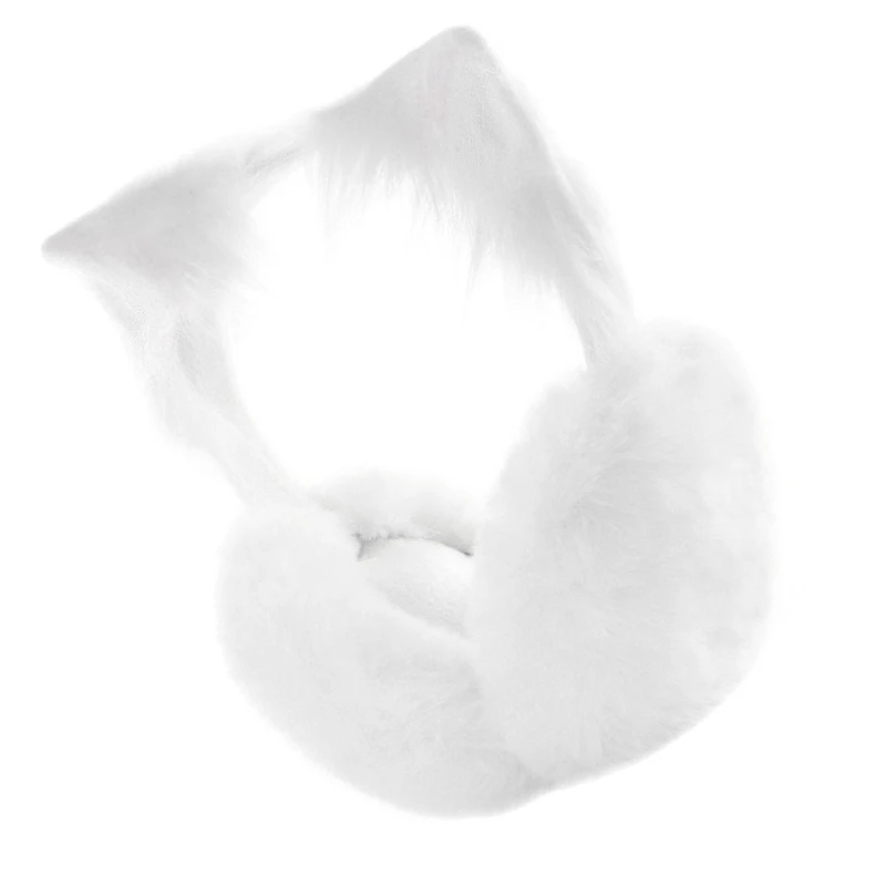 652F Furry Ear Warmer Snowboarding Earmuffs Cold Weather Insulated Fleecy Plush