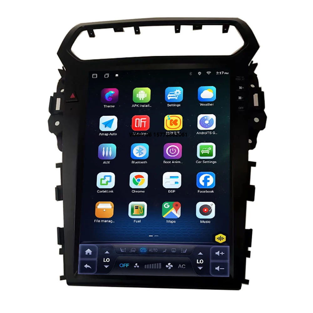 Android 13 Car Radio for Explorer 2014-2019 12.1 Inch Vertical Screen Navigation  Carplay Car Audio Multimedia Player
