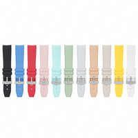 Curved Interface Silicone Strap for 20mm Rolex Submariner Omega X Swatch Joint MoonSwatch Waterproof Watchband Accessories