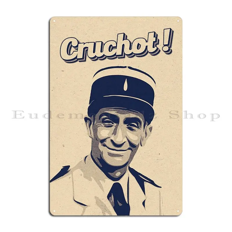 Cruchot De Funes Gendarme Of Saint Tropez Metal Plaque Wall Plaque Customize Plaques Decoration Garage Tin Sign Poster