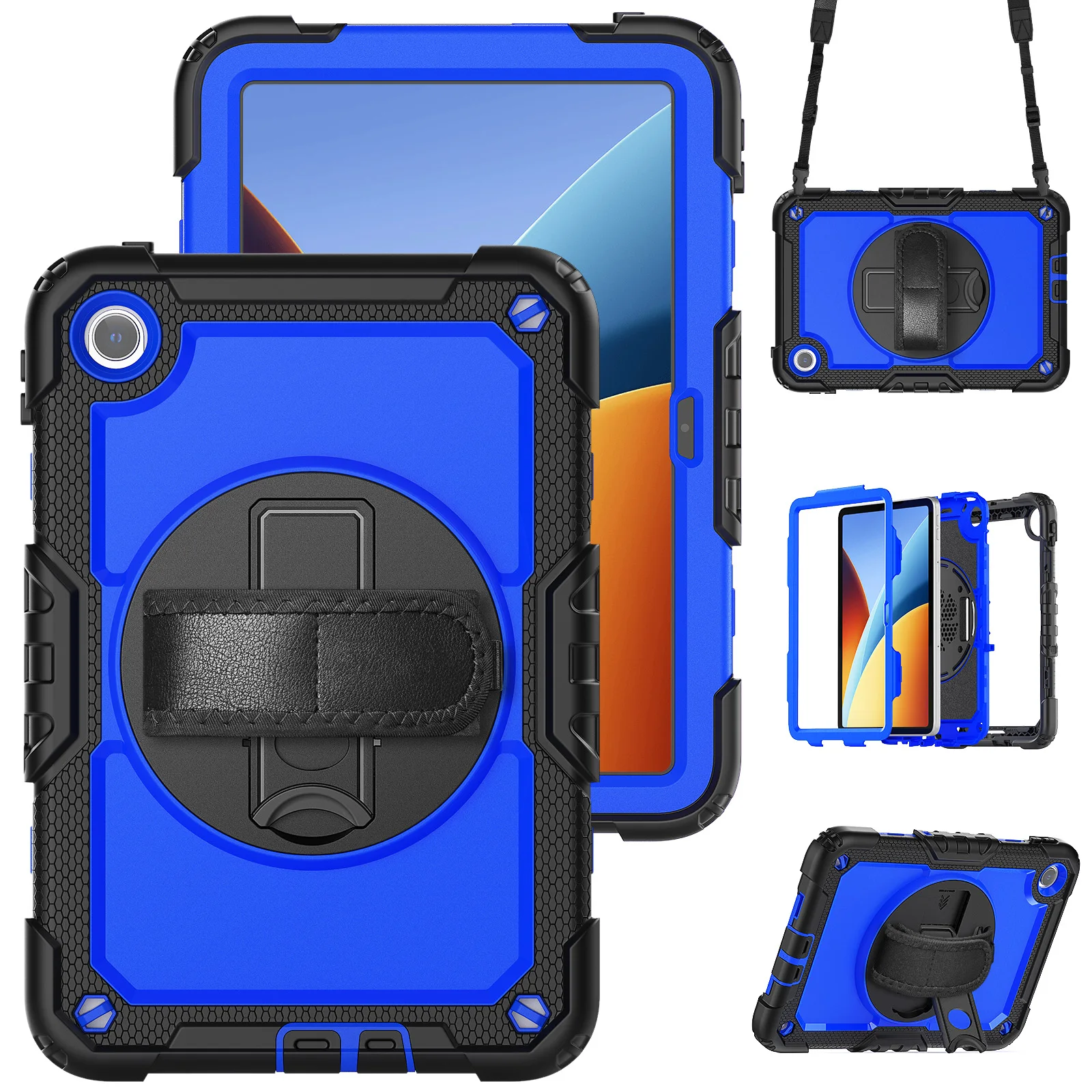 For Xiaomi Redmi Pad2 SE 9.7 inch 2026 Heavy Duty Rugged Tablet Case Hand Shoulder Strap Shockproof Stand Protector Cover Funda