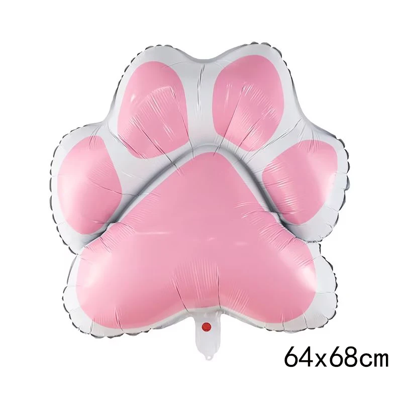 1pc carino zampa di cane stampe palloncini in foglio di alluminio palloncino in osso regalo di compleanno per bambini forniture per baby shower