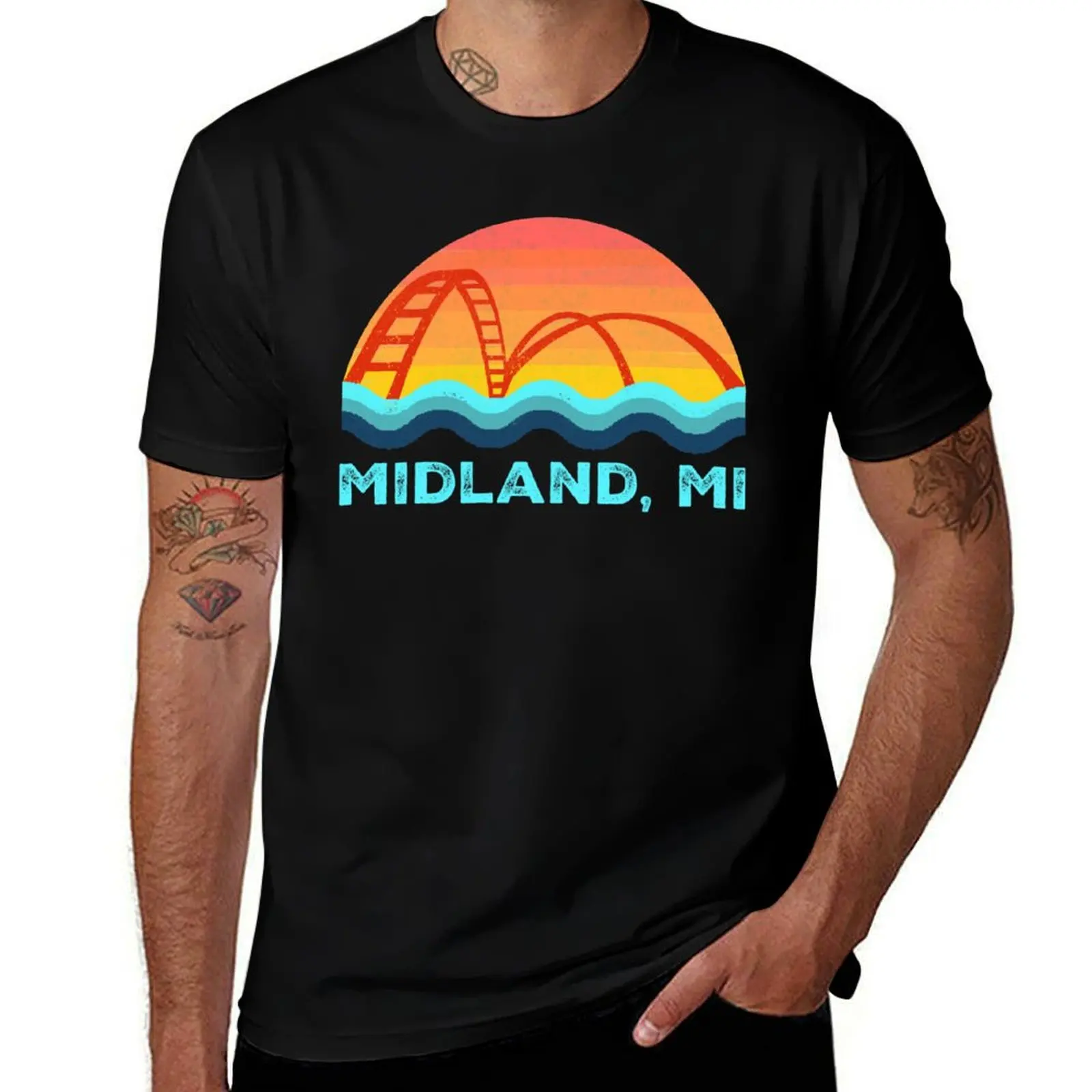 

Midland, Michigan hometown T-Shirt Blouse shirts graphic tees funny costumes oversized t shirt fitted t shirts for men