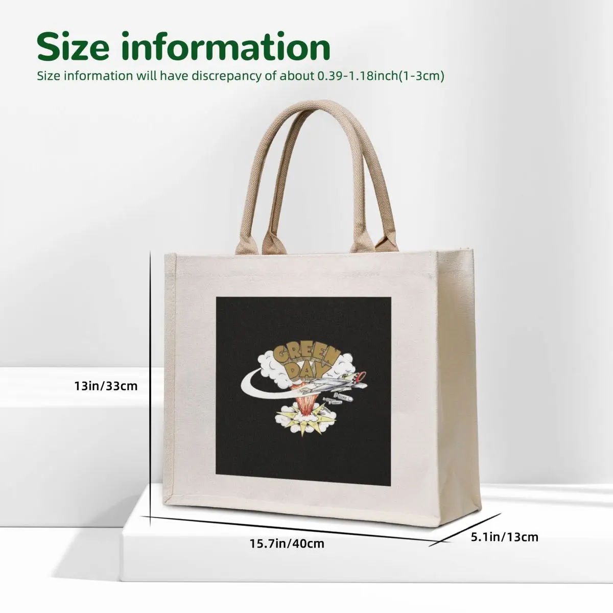 band punk music pop punk Tote Bag Canvas bag Big bag women reusable grocery bags