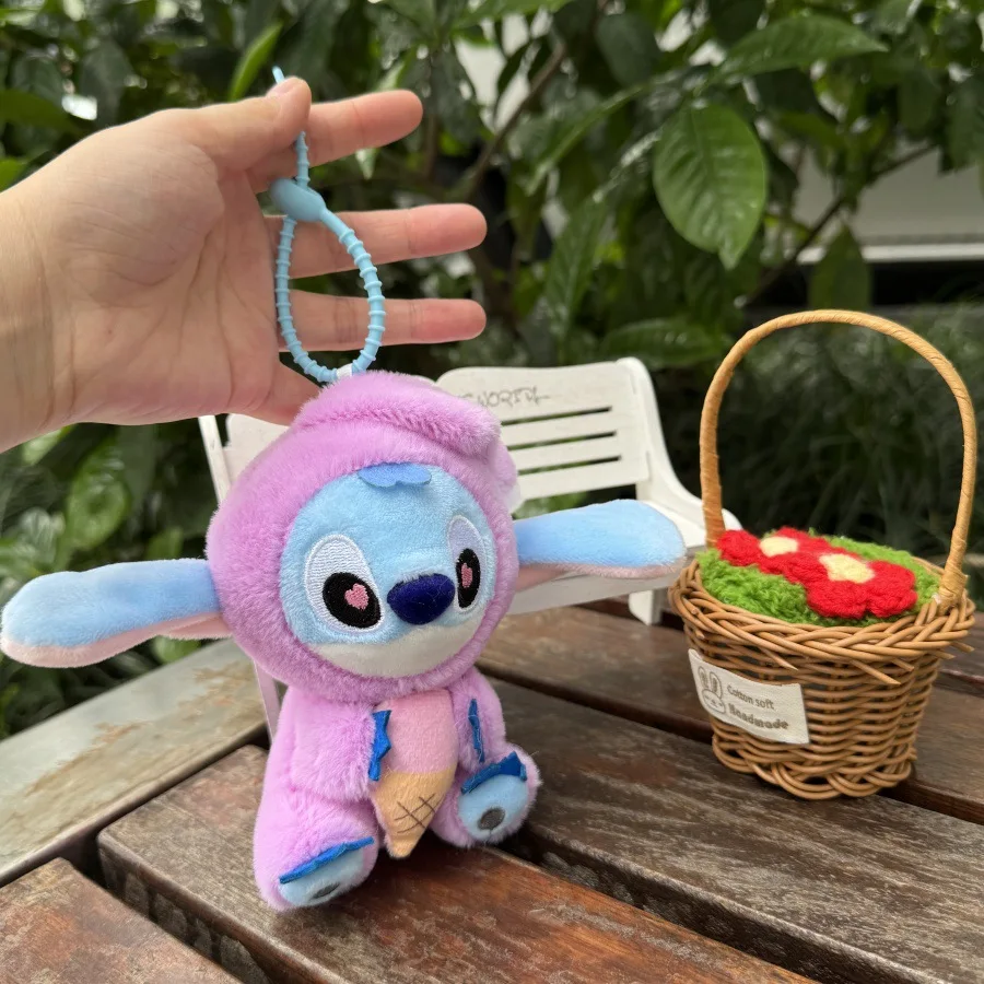 Kawaii accessoires point peluche jouet Lilo & point porte-clés porte-clés poupée manger quelque chose avant dormir série sac à dos pendentif fille