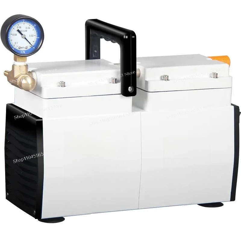 Small Portable Oil-Free Diaphragm Vacuum Pump-Positive&Negative Pressure Electric Suction Pump for Laboratory Suction Filtration