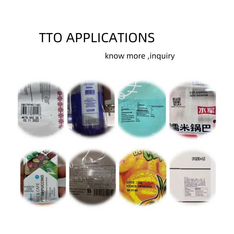 Picture 6: HPRT DC24A-E TTO Thermal Transfer Overprinter Coding Machine Code Date Printer For Doypack Packaging Machine