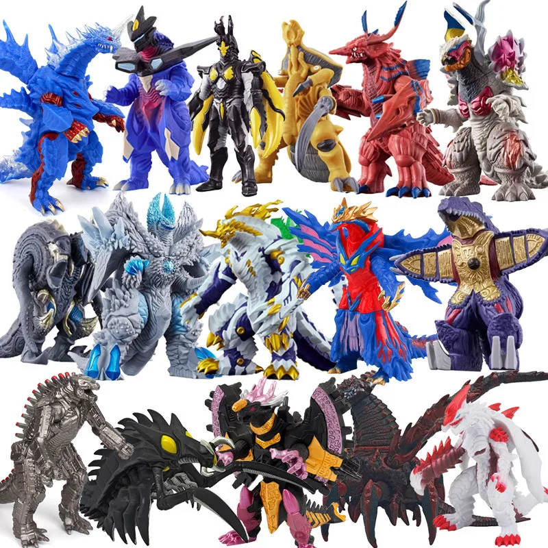 Nuevo Godzilla pegamento suave monstruo serie figura de acción rey de los monstruos PVC modelo de goma suave juguete regalo para niños