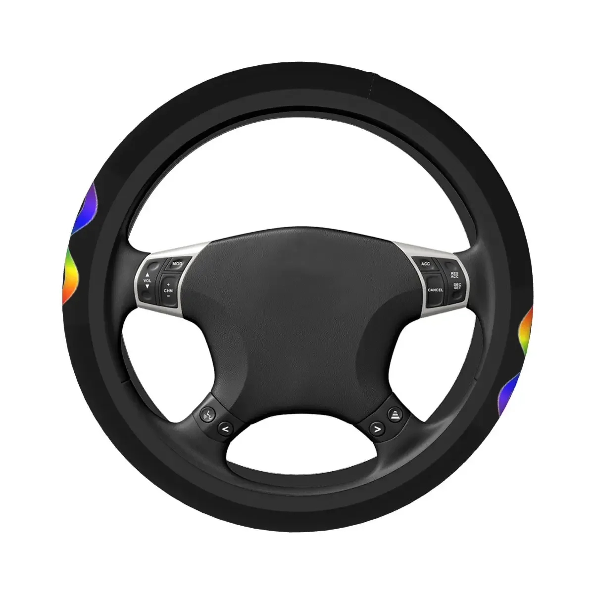 Autism Acceptance Car Steering Wheel Cover 37-38 Soft Autistic Neurodiversity Fashion Car-styling Car Accessories