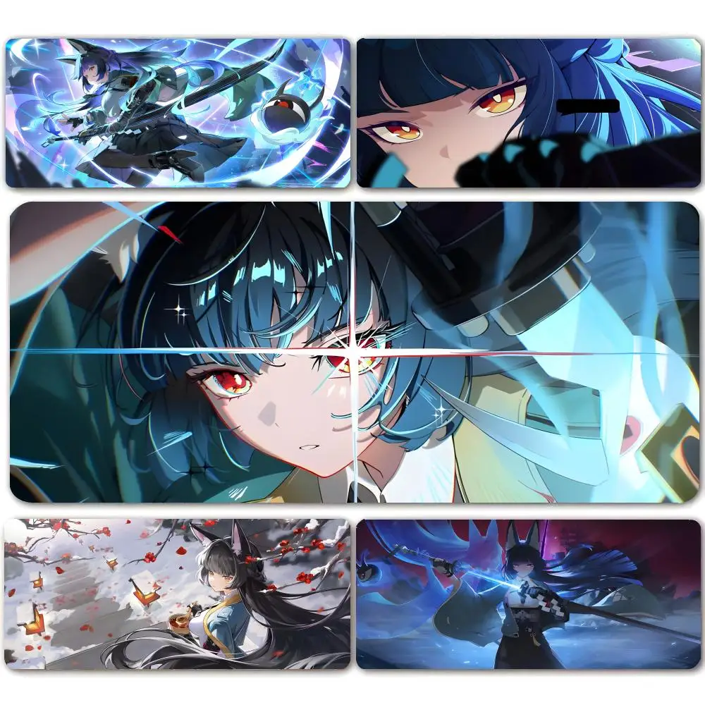 

Коврик для мыши с персонажем аниме H-Hoshimi Miyabi, большой игровой коврик для мыши с защитой от скольжения, утолщенный коврик для компьютерной клавиатуры, настольный коврик