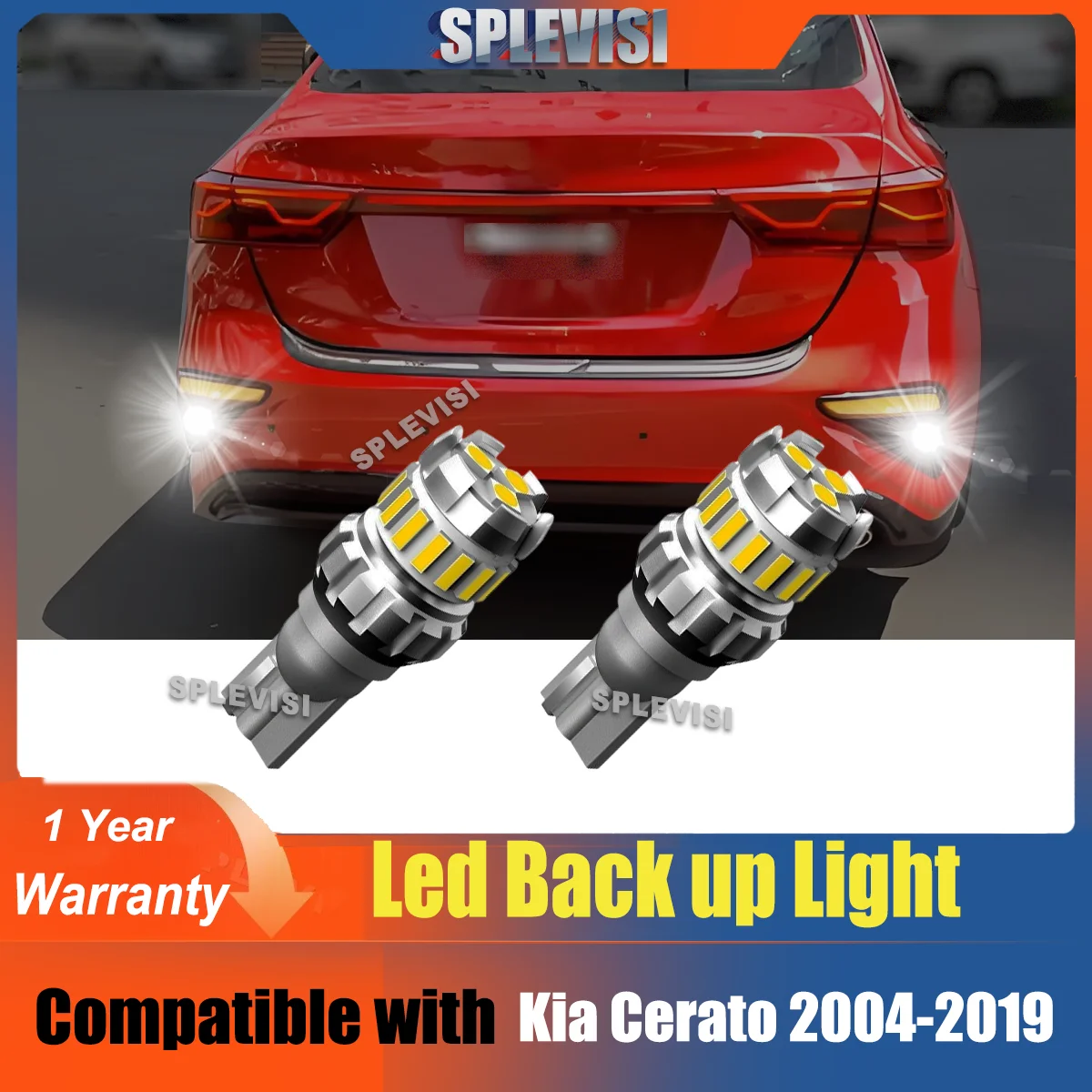 

2x W16W Aluminium Reverse Light Backup Lamp 12V For Kia Cerato 2004-2019 2005 2009 2010 2011 2012 2013 2014 2015 2016 2017 2018