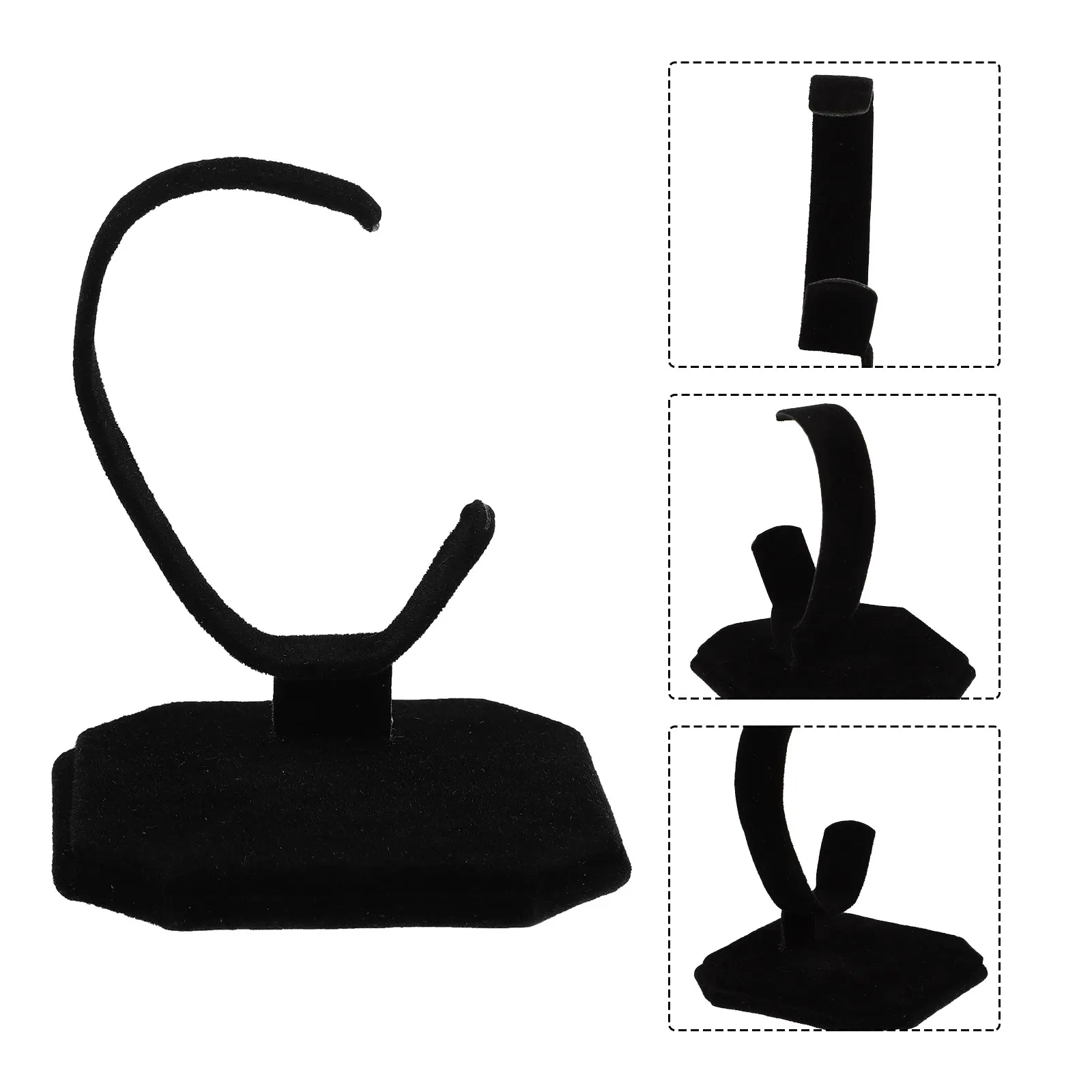 

C Type Watch Display Rack Stand Holder for Jewelry Bracelets Bangle Organizer Iron Adjustable Elegant Desktop Shop Photography