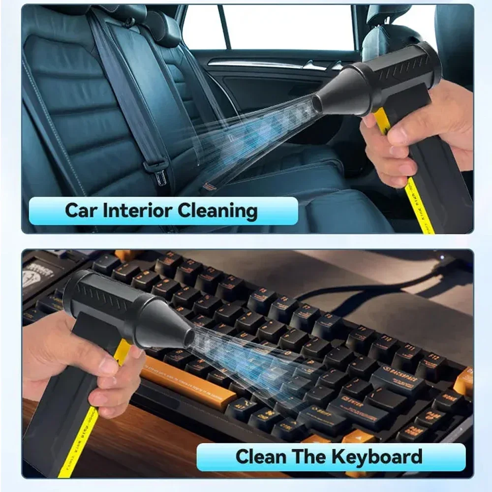 Wiederaufladbarer bürstenloser USB-Motor, Hochgeschwindigkeits-Turbo-gewalttätiges Luftgebläse, Staubgebläse, leistungsstarker elektrischer Ventilator 160000   U/min