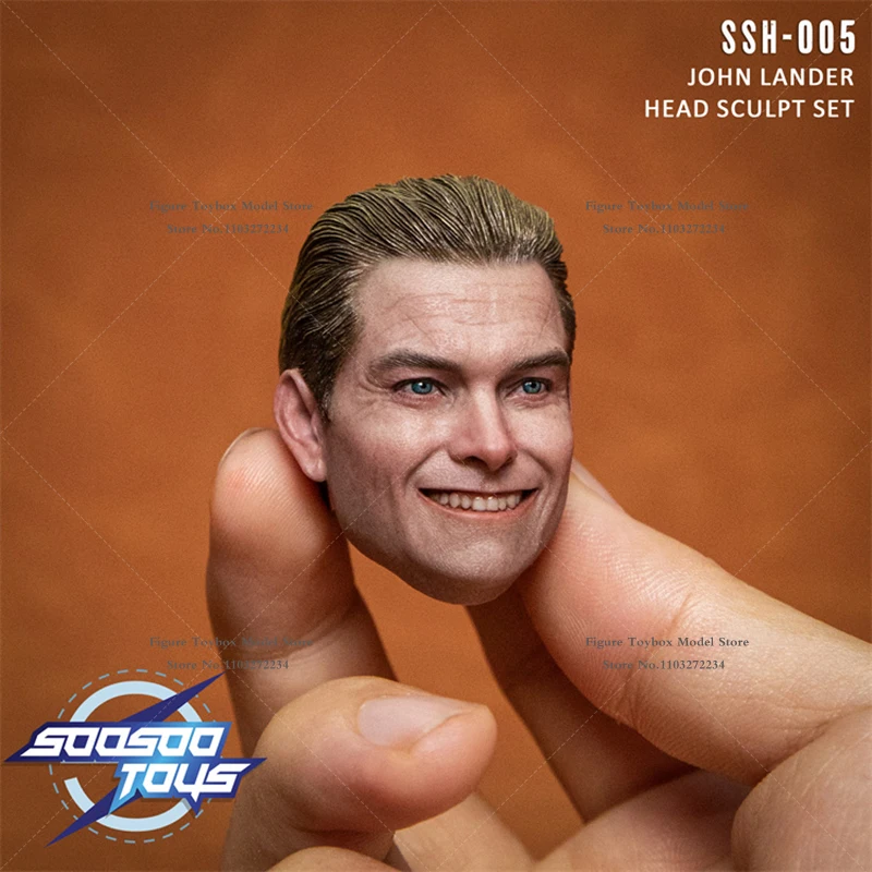 SOOSOOTOYS 1/6 SSH-005 جون لاندر عادي ابتسامة رئيس نحت نموذج اللعب ملحق ل SST-026 12 بوصة عمل الشكل الجسم الديكورات #4