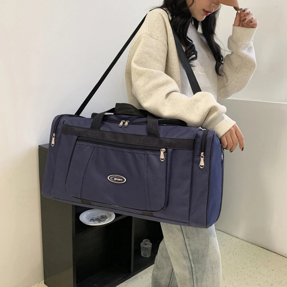 

Оксфордская спортивная сумка выходного дня, большая вместительная дорожная рабочая сумка для хранения, водонепроницаемая портативная дорожная сумка унисекс на молнии на открытом воздухе