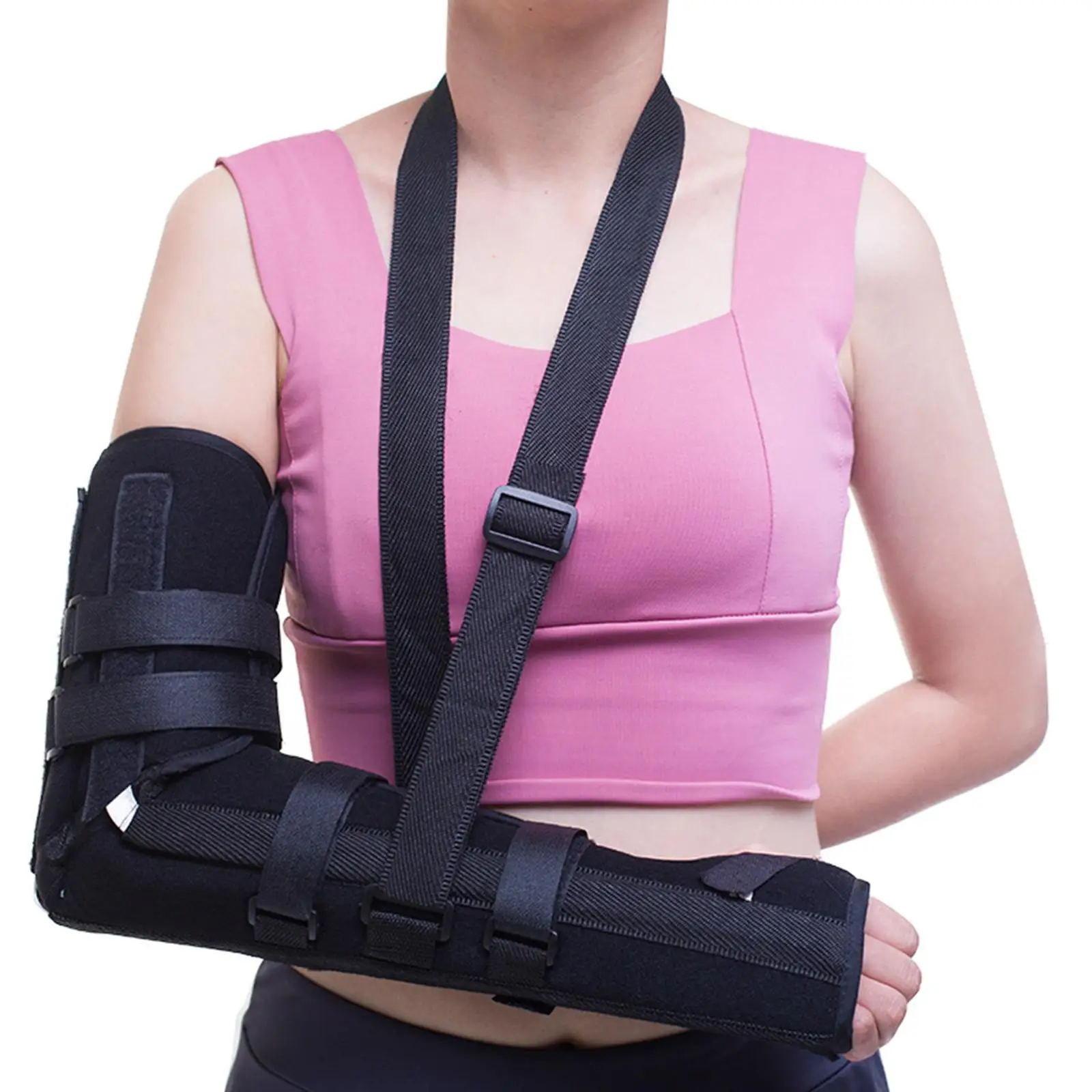 Arm Fixed Sling Arm Support Forearm Neck Hanging Arm Protector Arm Support Strap for Left and Right Arm Shoulder Arm Sling