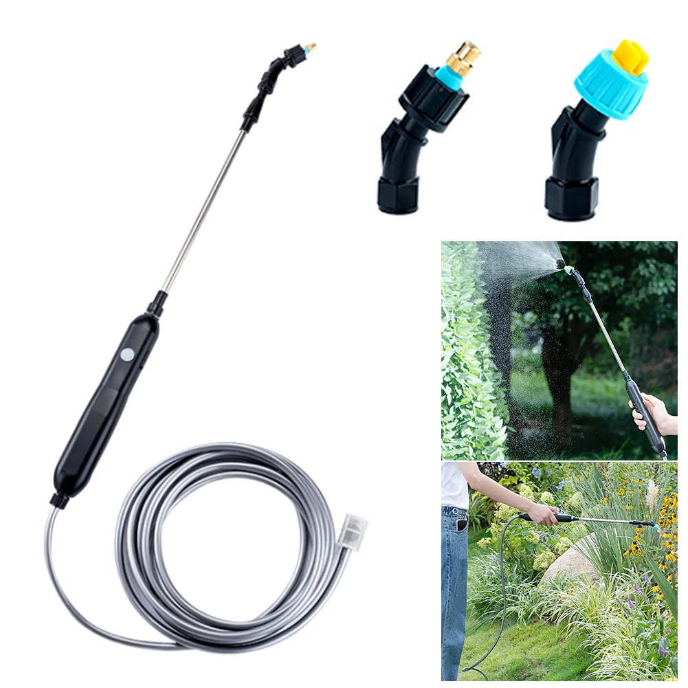 USB Rechargeable Electric Garden Sprayer Portable Electric Sprayer with 2/4 Mist Nozzles Electric Sprayer for Gardening Cleaning