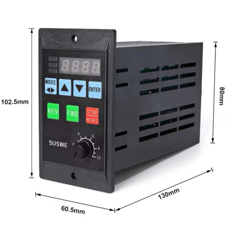 

Frequency Converter Electric Inverter 1500W RS485 Add Motor Driver 0.75KW 1.5KW MCU Single Phase Input 220V 3-Phase Output 0.4KW