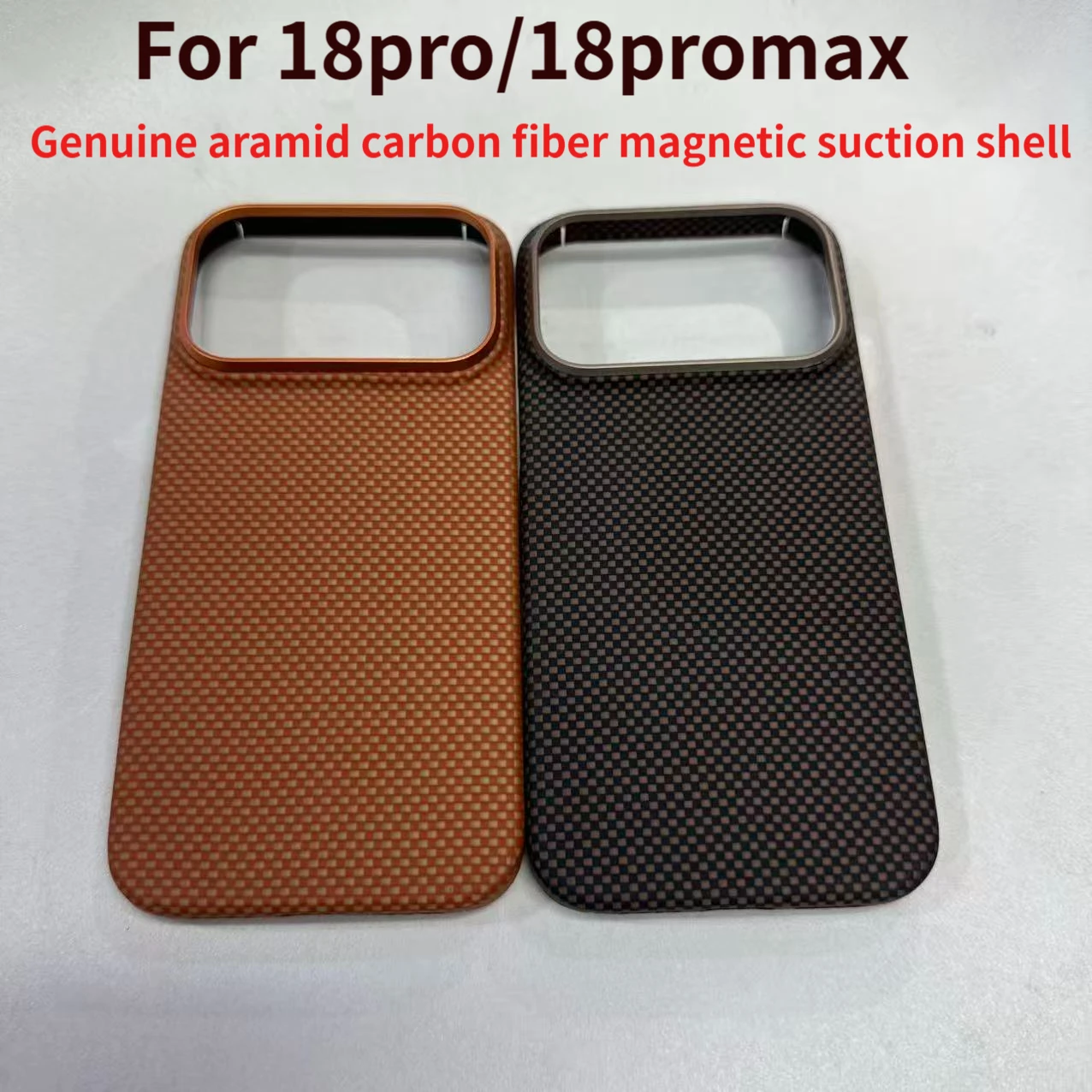 Real ultra-thin aramid carbon fiber magnetic case for iPhone 18pro/18promax, suitable for Magsafe lightweight protective case