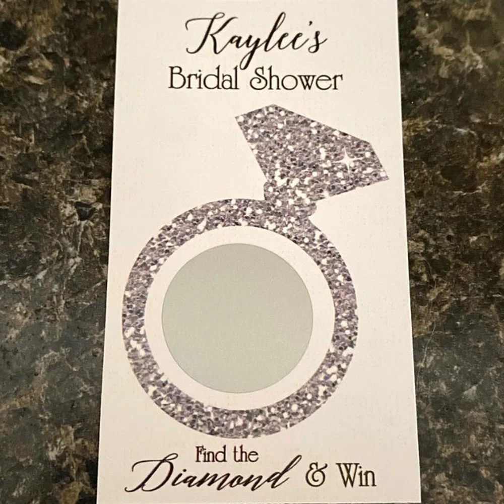 بطاقات ألعاب دش الزفاف، خاتم ا - مراجعة Party Games Bridal Shower وسعره