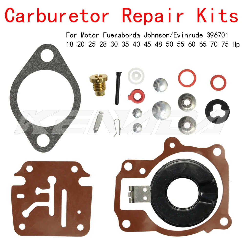 Carburetor Repair Kits for motor fueraborda Johnson/Evinrude 396701 18 20 25 28 30 35 40 45 48 50 55 60 65 70 75 HP