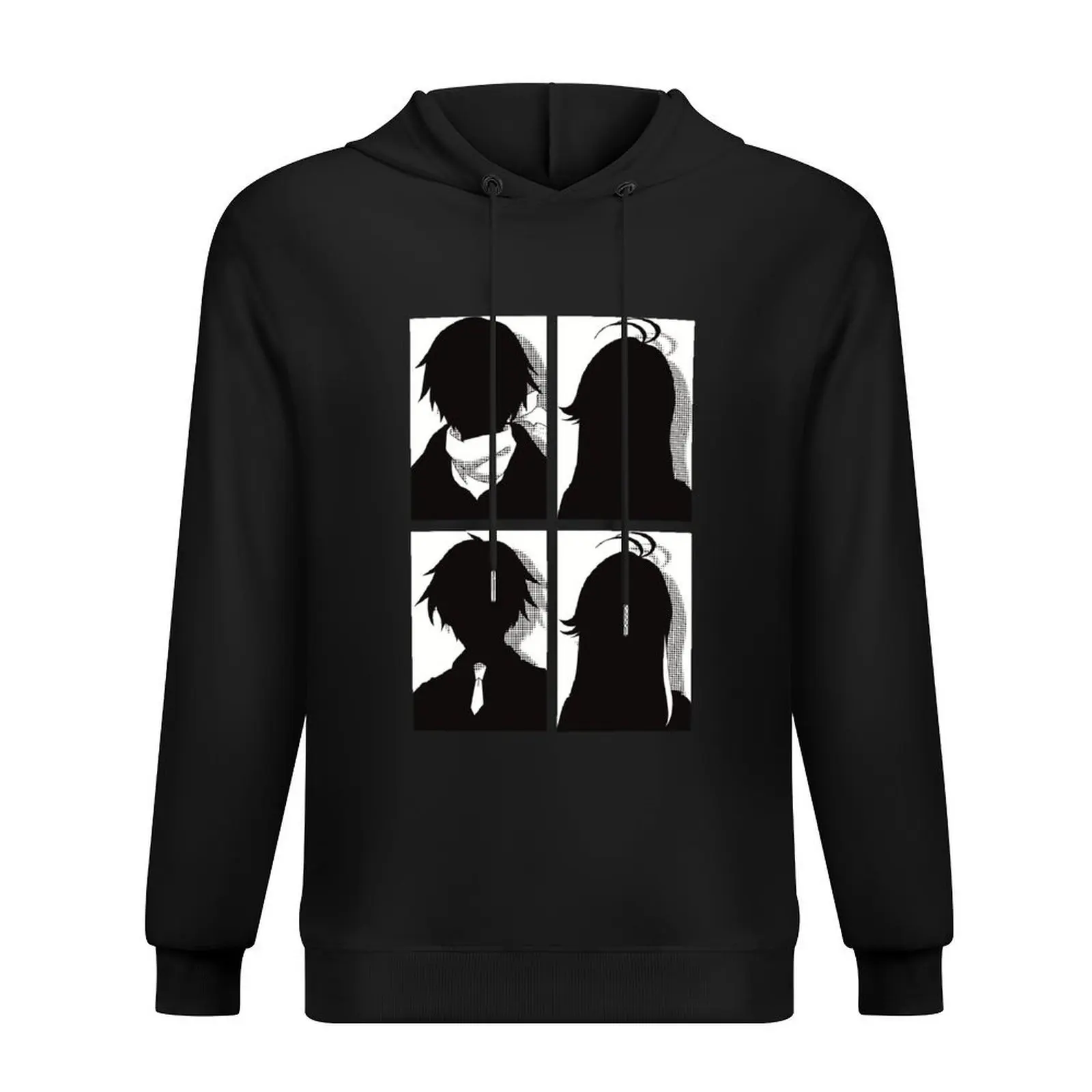 

86 or Eighty six anime merch All main character in black and white pop art silhouette design Shinei nouzen x Vladilena mi Hoodie