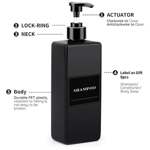 3 Paketseife Flasche Flüssigseifenspender 17.6 UK FL OZ Wiederaufladungsaufladung leer Shampoo Conditioner Conditioner Conditioner Container für Badezimmerlieferungen 8 Hauptverkaufshampoo und Dove Conditioner - №5