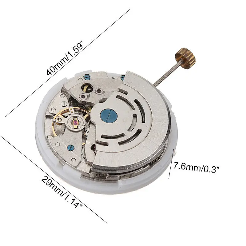 White Mechanical Automatic Watch Replacement Movement Calendar Display Watch Repair Parts For 2813 8205 Watch Clock Movement New