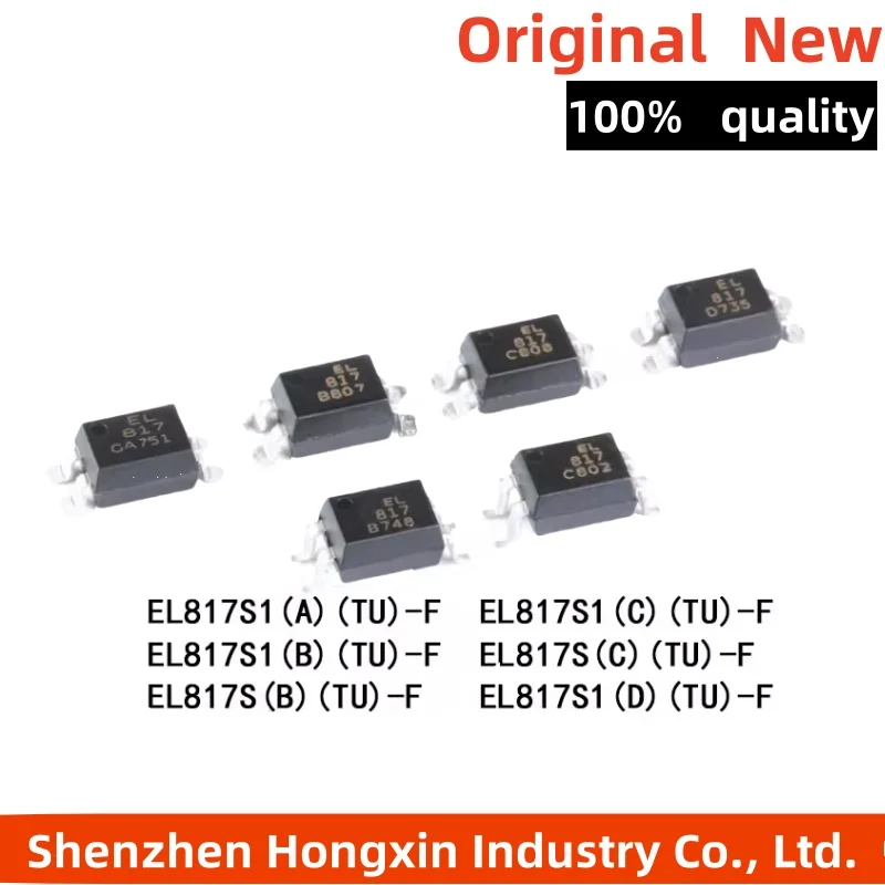 10 قطع من optocoupler المثبت على السطح EL817S1 (A) (B) (C) (D) (TU) - متوافق مع F SMD PC817