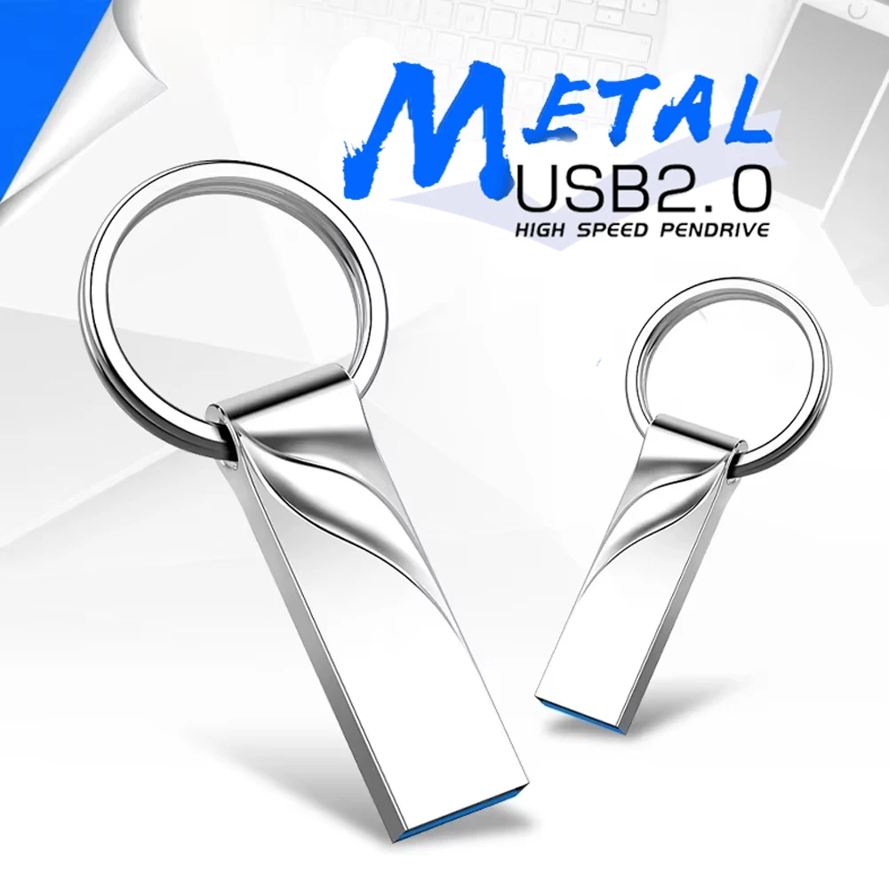 

Metal USB Flash Drive 32GB 64GB 128GB Pen Drive High Speed 8G16G U Disk Pendrive USB Device USB2.0 Pen Drive Memory Stick 1G 2G