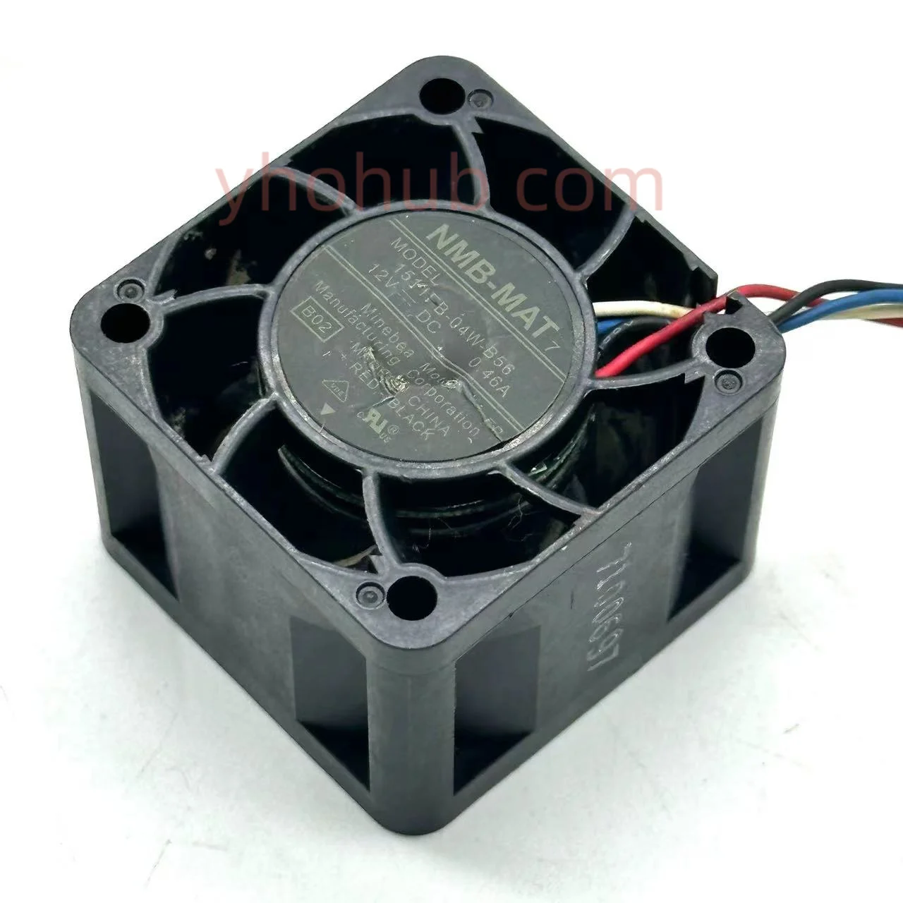 

NMB-MAT 1511FB-04W-B56 B01 B02 DC 12V 0.46A 40x40x28mm 4-wire Server Cooling Fan