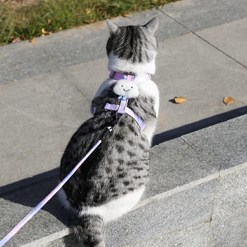 Winged I-Shaped Anti Loosening And Walking Gradient Traction Rope, cat clothing Supplies harness leash collars harnesses leads