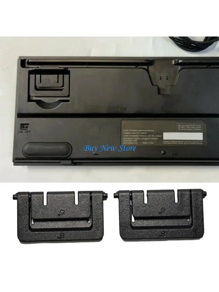 

20CE Original Plastic Stand Foot Leg Replacement Stand Holder for HYEKU GK705 Mechanical Keyboards,Black