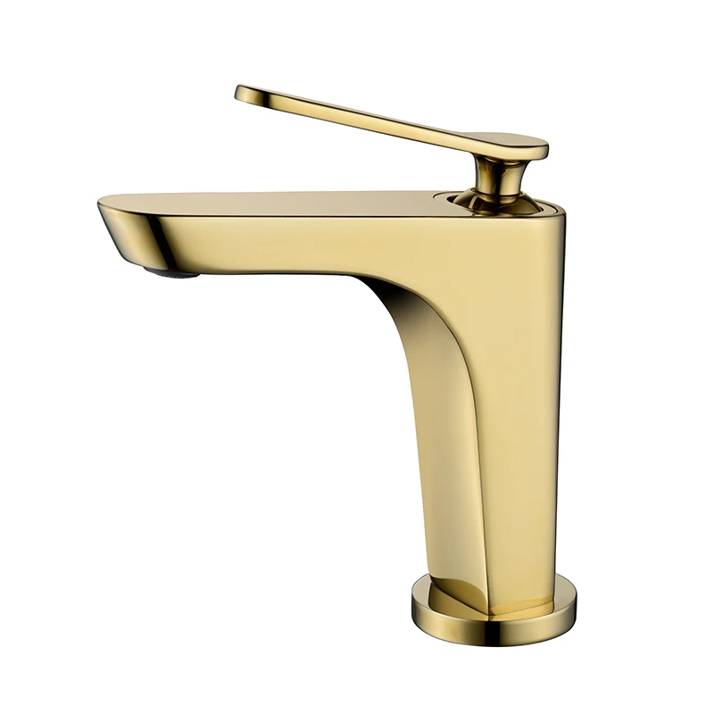 

Top Quality Brass Bathroom sink faucet One Hole One Handle Popular design Copper Basin mixer Faucet Cold hot water Bathroom Tap