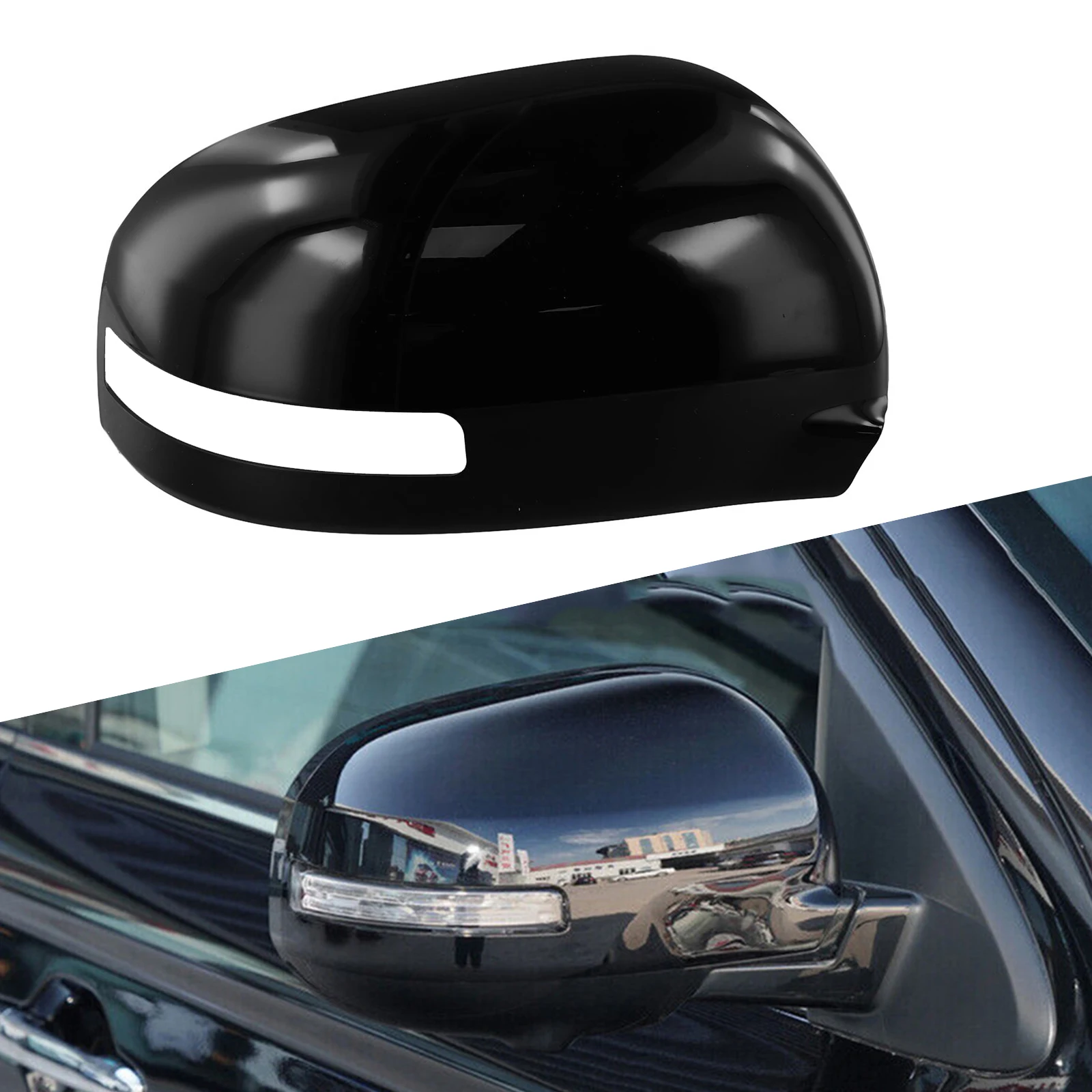 

Waterproof Mirror Shell Rearview Mirror Cover Made Of ABS Plastic Built-in Turn Signal For Mitsubishi Vehicles