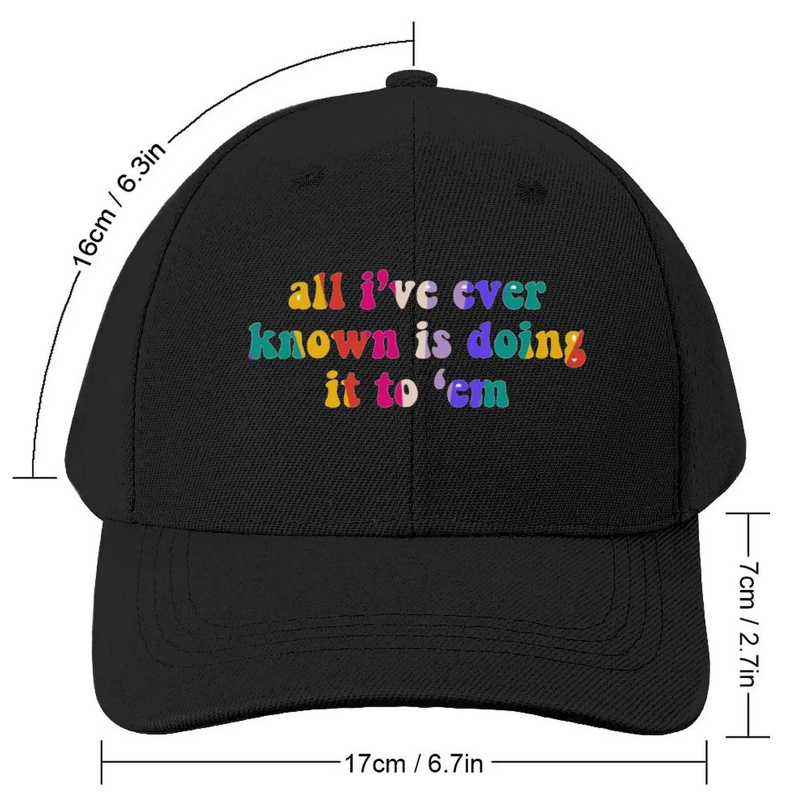 Jenna Marbles/ Julien Solomita- All I've Ever Known is Doing it To Em Baseball Cap western Hat Thermal Visor Men Hats Women's