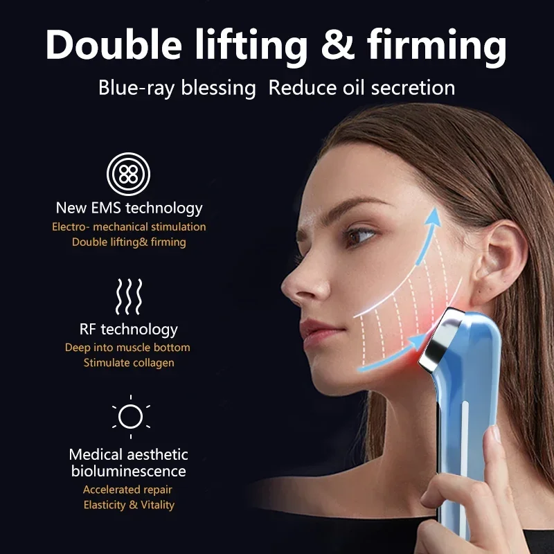 Micro Current Facial Massager EMS Face Lifting Device Skin Tighten Machine Anti-Wrinkle Removal Face Skin Care Beauty Device