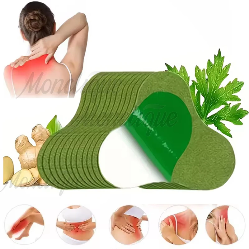 

6/12/24/36 PCS Natural Herbs Wormwood Neck Patch Moxibustion Self-heating Paster Neck Massage Mugwort Patches Disposable