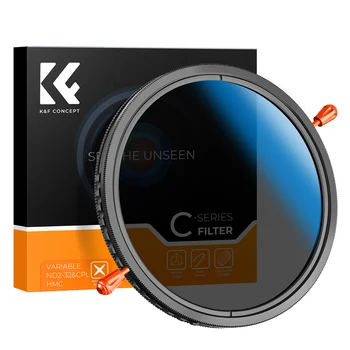 K&F Concept 2 in 1 CPL ND Filter 58mm 55mm 52mm 49mm ND2 32 82mm 77mm 72mm 67mm Variable 62 62mm 46mm 43mm 40.5mm 37mm VND32