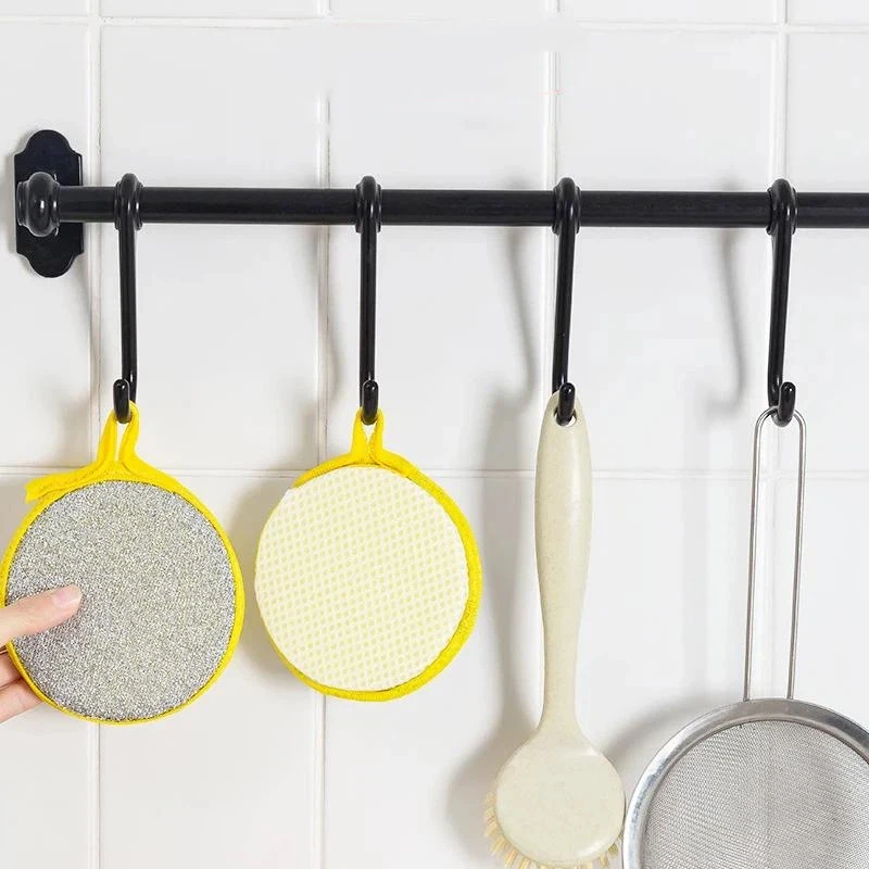 5/10Pcs Dishwashing Sponge Double-sided Dishwashing Brush Pot Scouring Pad Sponge Home Kitchen Cleaning Tool Dishwashing Towel view 3