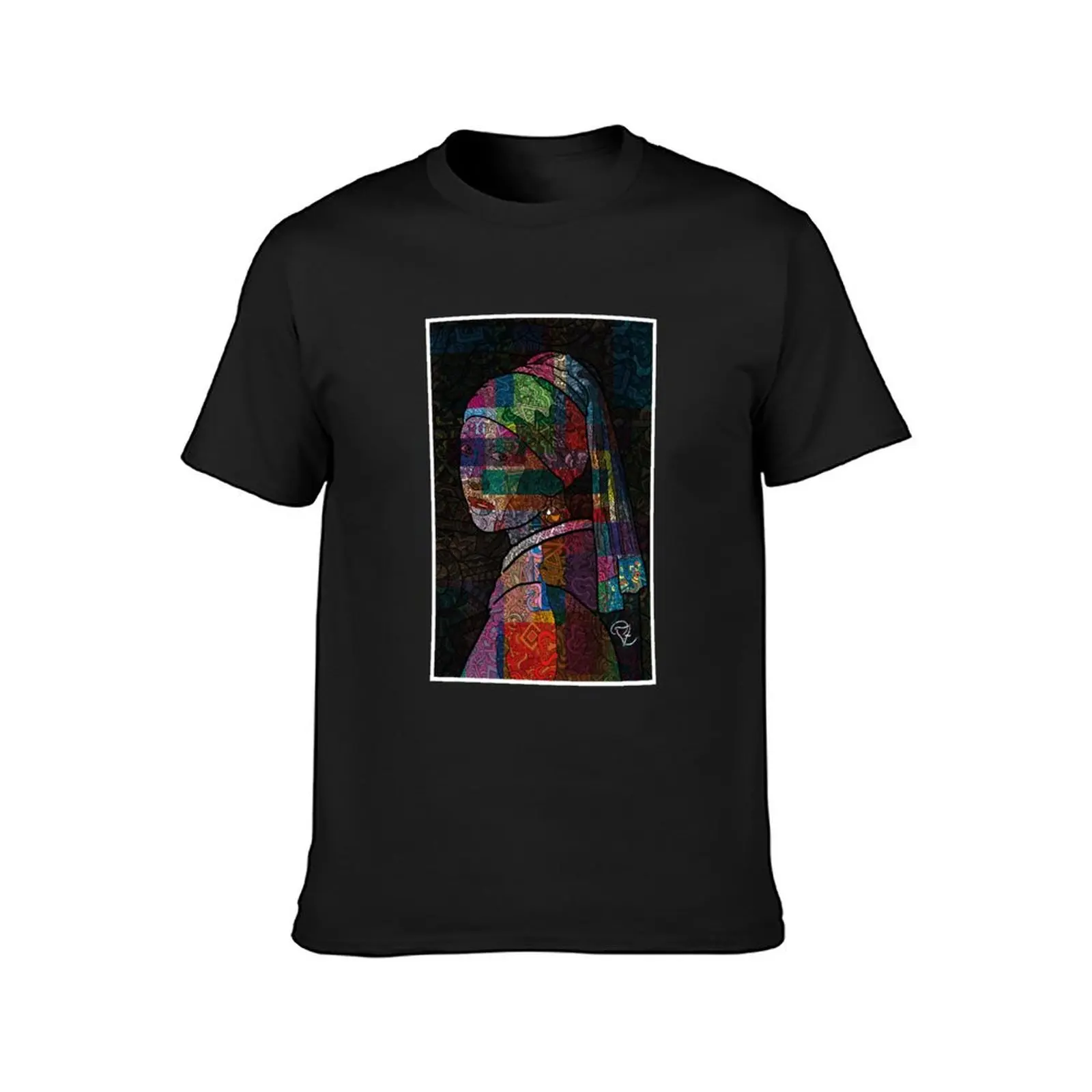 The new Girl with a Pearl Earring T-Shirt graphics heavyweights vintage blanks mens big and tall t shirts