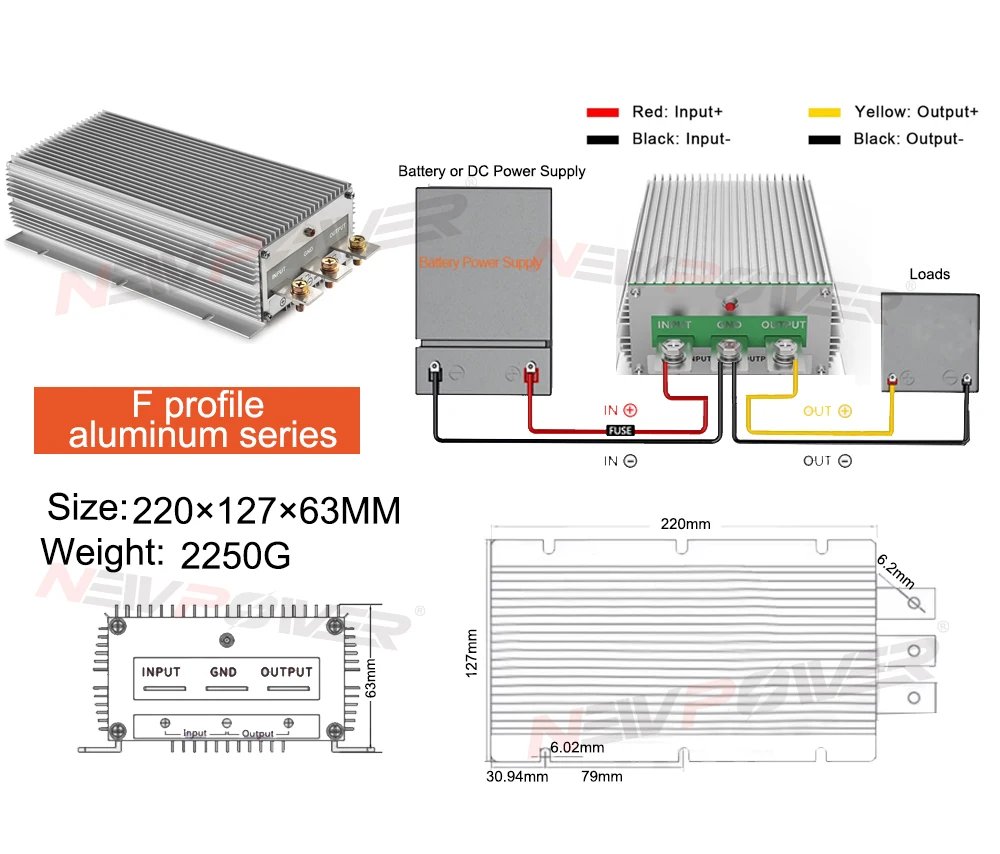High Power 12V TO 48V 30A (12VDC TO 48VDC 30AMP) 1440W STEP UP BOOST MODULE CONVERTER FOR AUTOMOTIVES  Regulator Electric cars
