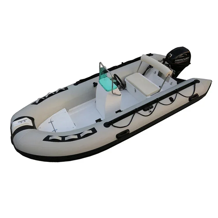 Chinese Manufacturer Wholesale Rigid Hypalon Inflatable Fiberglass High Speed Fishing Rib Boats