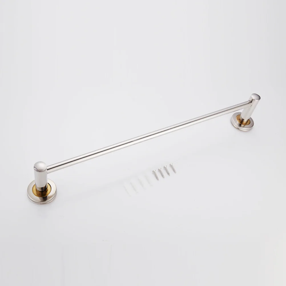 

50Cm Stainless Steel Rustproof Towel Rack Heavy Duty Bathroom Towel Bar Holder Kitchen Workshop Garden Shed Pole