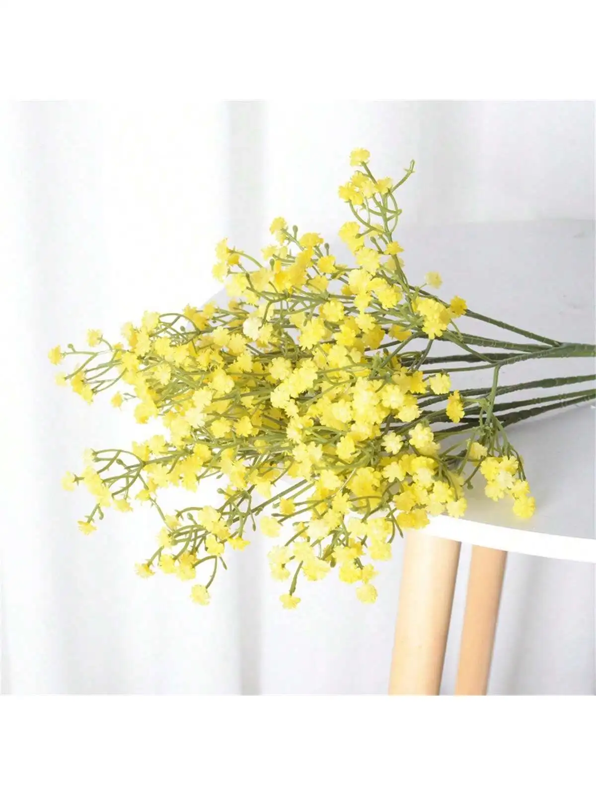 1/3 Stück weiße Gypsophila künstliche Blumen Hochzeit DIY Blumenstrauß Dekoration Arrangement Kunststoff gefälschte Blumen Heimdekoration – Detail 7