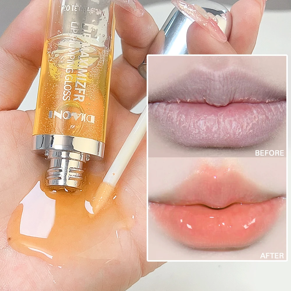 Plumping Lip Olie Jelly Glas Kristal Lipgloss Hydraterende Blijvende Hydraterende Voller Lip Lippen Tint Zorg Waterdichte Make-Up Cosmetica